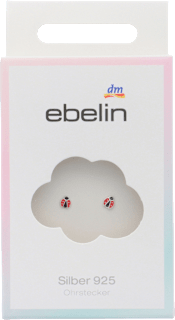 Otroški uhani Pikapolonice, srebro 925 ebelin