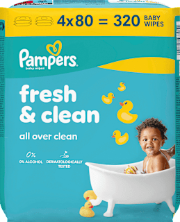 Feuchttücher Fresh & Clean (4x80 St) Pampers