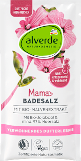 Badesalz Mama Malve & Jojobaöl  alverde NATURKOSMETIK