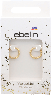 Pozlačeni uhani - obročki ebelin