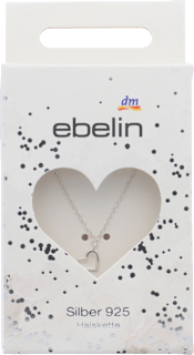 Srebrna verižica s srčkom, srebro 925 ebelin