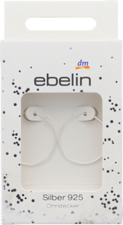 Okrogli uhani, srebro 925 ebelin