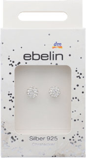 Uhani - bunkice s kristali, srebro 925 ebelin