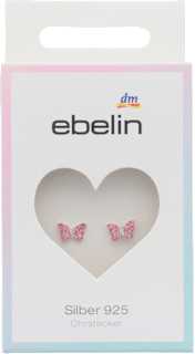 Otroški uhani - metulji, srebro 925 ebelin