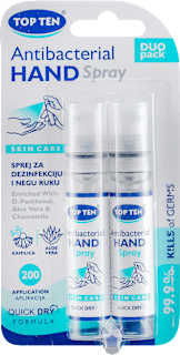 QUICK DRY Antibakterijskii sprej za dezinfekciju ruku, 2x12.5ml TOP TEN