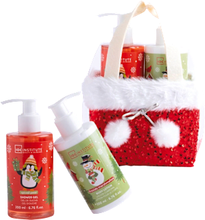 Set cadou COȘ gel de duș + loțiune de corp IDC INSTITUTE