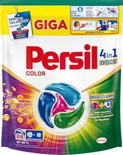 Pracie kapsuly Discs 4v1 Deep Clean Color Persil