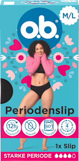 Periodenunterwäsche Slip schwarz Gr. M/L o.b.