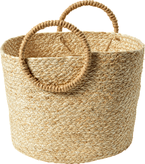 Aufbewahrungskorb aus Seegras, natur (25x20x23 cm) Dekorieren & Einrichten