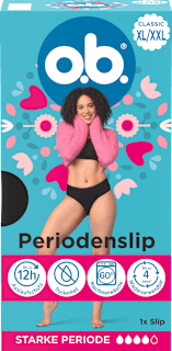 Periodenunterwäsche Slip schwarz Gr. XL/XXL o.b.