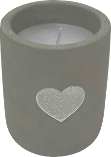 Kerze in Betontopf "Herz"  Dekorieren & Einrichten
