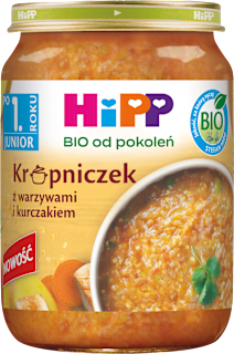 Krupniczek z warzywami i kurczakiem BIO, po 1. roku HiPP