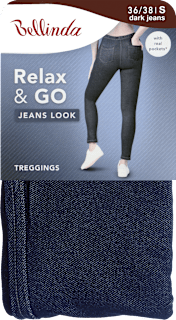 tregíny JEANS LOOK, velikost S, modré Bellinda