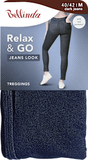 tregíny JEANS LOOK, velikost M, modré Bellinda