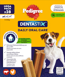 Hunde Kausnack Dentastix Zahnpflege für kleine Hunde Pedigree