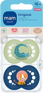 Schnuller Original Pure blau/grün16+ Monate mam