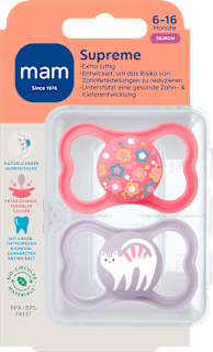Schnuller Supreme pink/violett 6-16 Monate mam