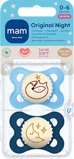 Schnuller Original Night blau 0-6 Monate mam