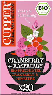 Früchtetee mit Cranberry & Himbeere (20 Beutel) Cupper