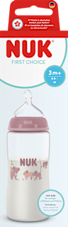 Babyflasche First Choice, rose, ab 3 Monaten, 300 ml  NUK