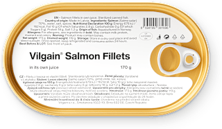 losos obecný filety ve vlastní šťávě vilgain