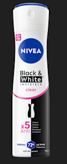 Дезодорант Black&White Invisible Clear NIVEA