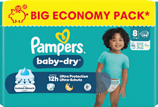Windeln Gr. 8 XL (17+ kg) Big Pack Pampers baby-dry