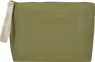 Kulturbeutel "Lovley Things" grün manòu