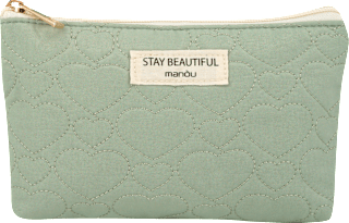 Kosmetiktasche "Stay Beautiful" mintgrün manòu