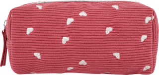 Kosmetiktasche mit Herz-Motiven manòu