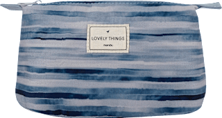 Kosmetiktasche Blau gestreift „Lovely Things“ manòu