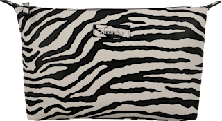 Kulturbeutel Zebra creme/schwarz manòu