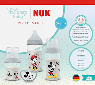Geschenkset Babyflaschen & Schnuller Perfect Match Disney Mickey Mouse 4tlg NUK