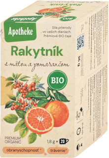 Bio Rakytníkový čaj s mätou a pomarančom Apotheke