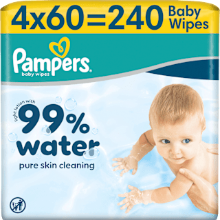 Feuchttücher 99 % water (4x60 St) Pampers