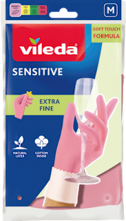 Haushaltshandschuhe Sensitive Größe M (1 Paar) Vileda