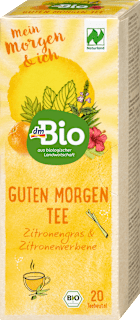 Kräutertee "Guten Morgen" mit Zitronengras & Zitronenverbene (20 Beutel)  dmBio