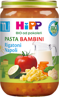 Rigatoni Napoli BIO, po 11. miesiącu HiPP