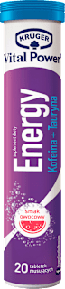 Tabletki musujące kofeina + tauryna Energia Vital Power KRÜGER