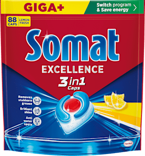 Tablete za strojno pranje posuđa Excellence 3u1 Somat