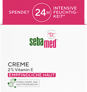 Gesichtscreme mit 2% Vitamin E sebamed