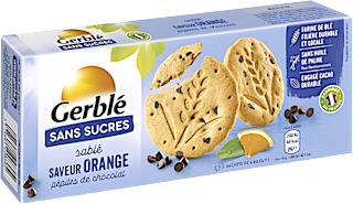Biscuiti dietetici cu aroma de portocale si ciocolata  Gerble