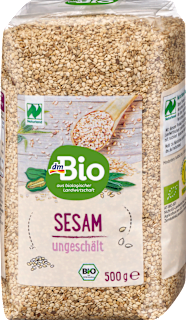Semi di sesamo bio non sgusciati dmBio