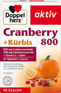 Cranberry +  Kürbis + Vitamin C + Selen Kapseln 30 St. Doppelherz