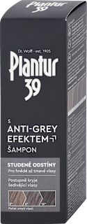 Šampón s Anti-Grey efektom pre hnedé až tmavé vlasy Plantur 39