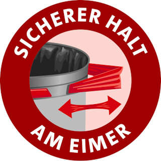 Müllbeutel 20 l Fixierband mit 100 % recyceltem Plastik Swirl