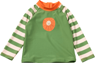 UV Shirt mit Löwen-Motiv, grün, Gr. 110/116 PUSBLU