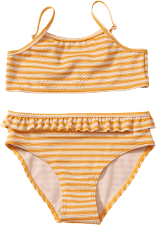 Bikini mit Rüschen, gelb, Gr. 122/128 PUSBLU