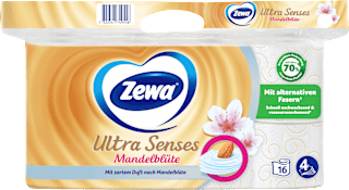 Toilettenpapier Ultra Senses Mandelblüte 4-lagig (16x135 Blatt) Zewa