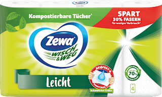 Küchenrolle Wisch&Weg leicht 3-lagig (4x48 Blatt)  Zewa
